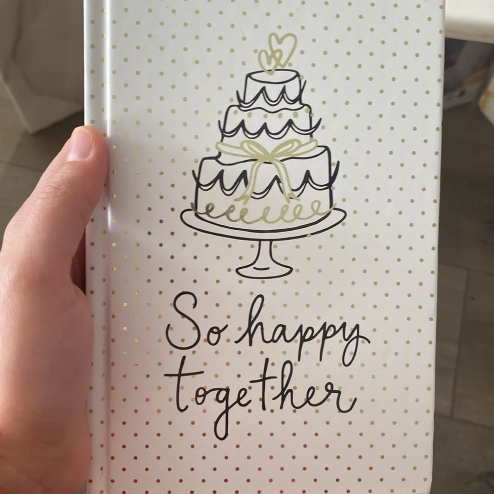 Kate Spade So Happy Together 200 lined pages ribbon bookmark New